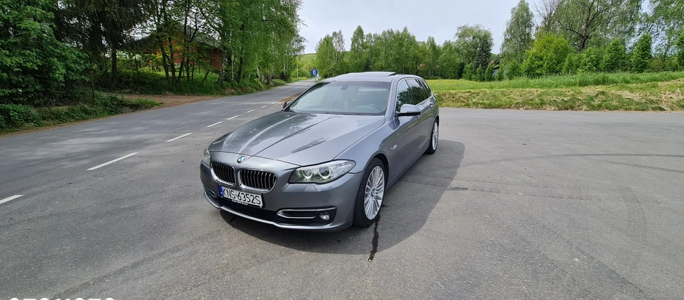 BMW Seria 5 cena 64900 przebieg: 153000, rok produkcji 2014 z Mogilno małe 106